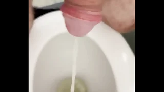 Public toilet piss