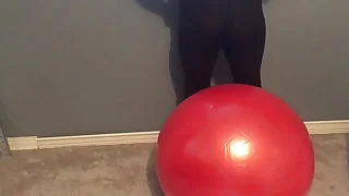 Yoga ball Waist stretch